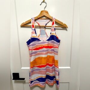 Lululemon women’s stripe rainbow tank racer back size 2